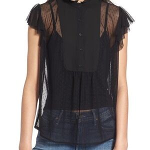 Hinge Sheer Top. Excellent Condition. Size XS